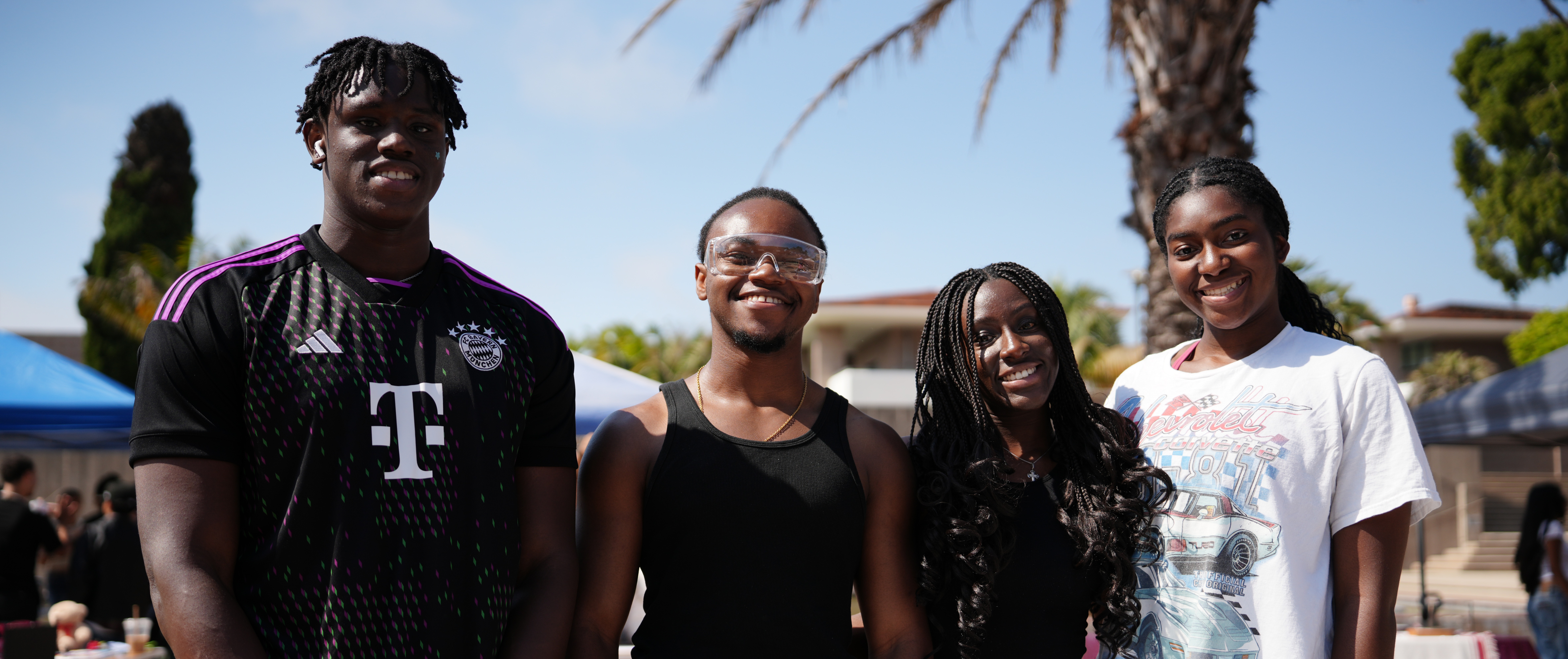 This is a photo of a Black students tabling at the Cultural Identities Fair.